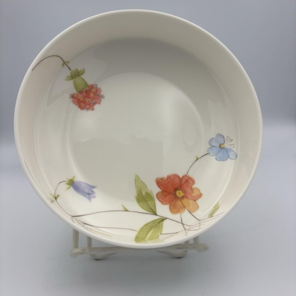 Mikasa Just Flowers (A4-182) 5 Coupe Soup Bowls NEW Bone ChinaNarumi Japan